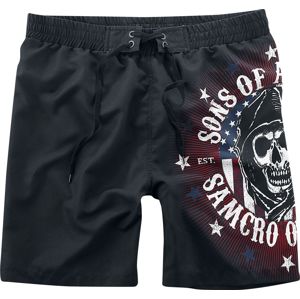 Sons Of Anarchy Stars & Stripes pánské plavky černá