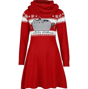 Pusheen Christmas Šaty cervená/bílá