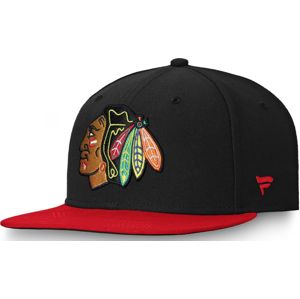 NHL Chicago Blackhawks - Iconic Defender Snapback Cap kšiltovka cerná/cervená