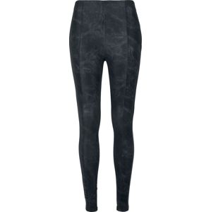 Urban Classics Dámské koženkové kalhoty s opraným efektem Leginy černá