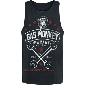Gas Monkey Garage Justin Wrench Logo Tank top černá