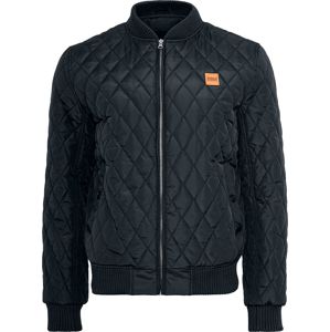 Urban Classics Diamond Quilt Nylon Jacket bunda černá