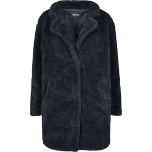 Urban Classics Dámský oversized kožešinový kabát Dívcí kabát černá