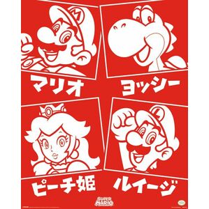 Super Mario Super Mario (Japanese Characters) Mini vícebarevný