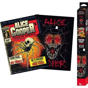 Alice Cooper Set 2 Chibi Posters 52x38 Tales Of Horror / Skull plakát vícebarevný