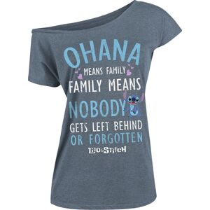 Lilo & Stitch Ohana Dámské tričko smíšená modrá