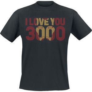 Avengers Endgame - I Love You 3000 Tričko černá