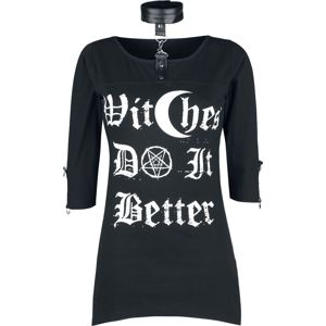 Heartless Top Witchcraft dívcí triko s dlouhými rukávy černá