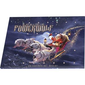 Powerwolf Schokoladen Adventskalender 2020 adventní kalendár vícebarevný