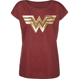 Wonder Woman Golden Symbol Dámské tričko směs červené
