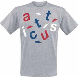 Atticus Alphabet Tričko šedá