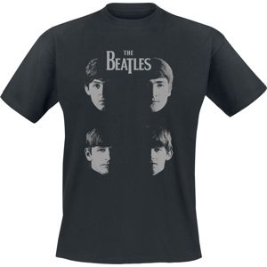 The Beatles Shadow Faces Tričko černá
