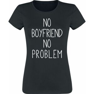 No Boyfriend No Problem Dámské tričko černá