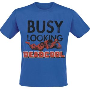 Deadpool Busy Looking Deadcool tricko smíšená modrá
