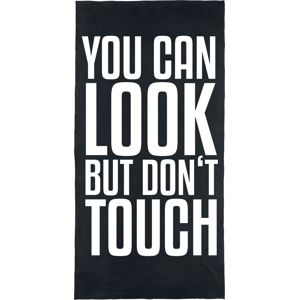 You Can Look But Don't Touch osuška cerná/bílá