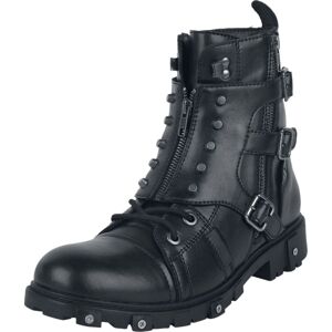 Gothicana by EMP Motorkářské boty s přezkami boty černá