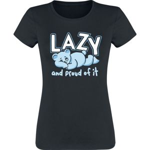 Lazy And Proud Of It Dámské tričko černá