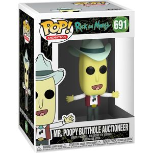 Rick And Morty Vinylová figurka č. 691 Season 4 - Mr. Poopy Butthole Auctioneer Sberatelská postava standard