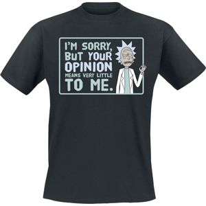 Rick And Morty Your Opinion Tričko černá