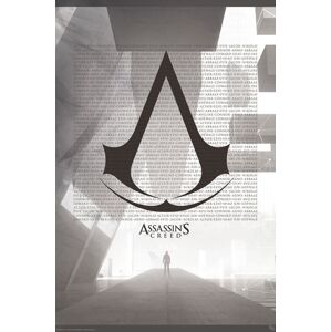 Assassin's Creed Crest & Animus plakát cerná/šedá