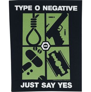 Type O Negative Just Say Yes nášivka na záda cerná/bílá/zelená