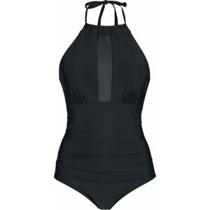 Forplay Back Knotted Tech Mesh Swimsuit Plavky černá