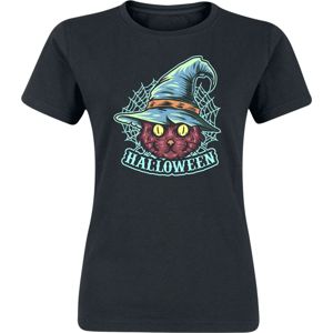 Halloween Witch Cat dívcí tricko černá