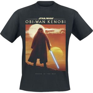 Star Wars Obi-Wan Kenobi - Peacels The Way Tričko černá