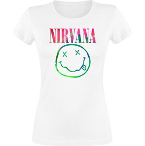 Nirvana Smiley Rainbow Dámské tričko bílá