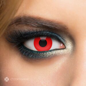 Chromaview Red Vampire Kontaktní čočky červená