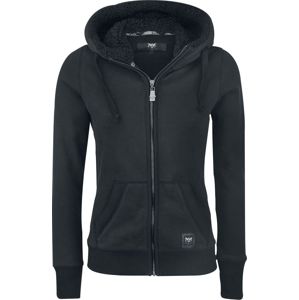 Black Premium by EMP Teddy Hooded Jacket Dámská mikina s kapucí na zip černá