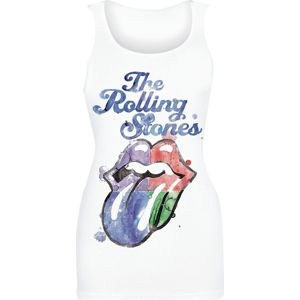 The Rolling Stones Watercolor dívcí top bílá