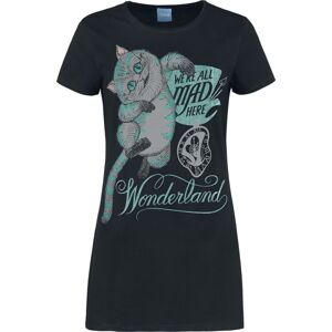 Alice in Wonderland Blue Glitter Šaty černá