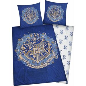 Harry Potter Hogwarts Ložní prádlo modrá/bílá