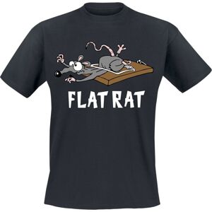 Tierisch Flat Rat Tričko černá