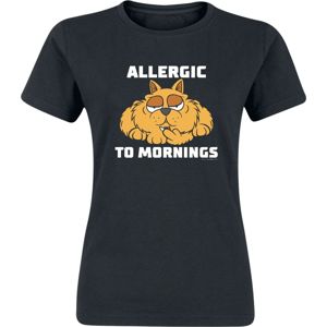 Allergic To Mornings Dámské tričko černá