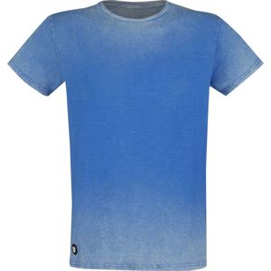 RED by EMP Modré tričko s opraným efektem tricko modrá
