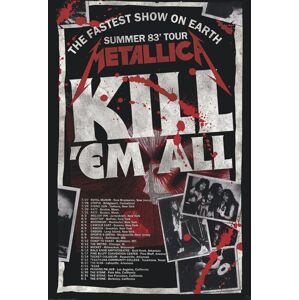 Metallica Kill´Em All 83 Tour plakát vícebarevný