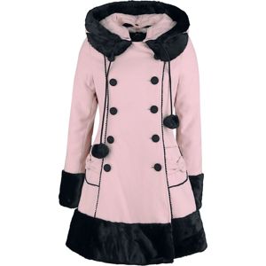 Hell Bunny Sarah Jane Coat Dámský kabát světle růžová