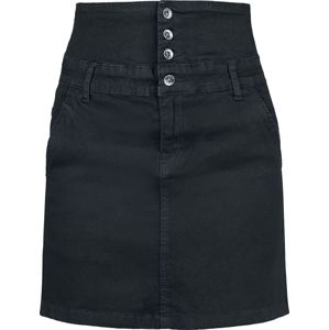 Forplay Sukna s vysokým pásom Mini sukně černá