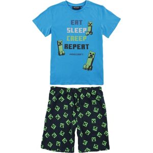 Minecraft Kids - Eat, Sleep, Creep, Repeat Dětská pyžama modrá