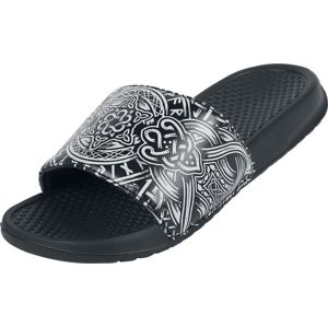 Black Premium by EMP Černé sandály s motivem v keltském stylu sandály černá