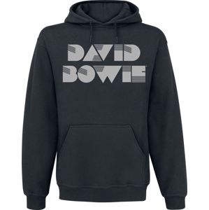 David Bowie Bowie Logo Squares mikina s kapucí na zip černá