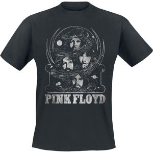 Pink Floyd Distressed Faces Tričko černá