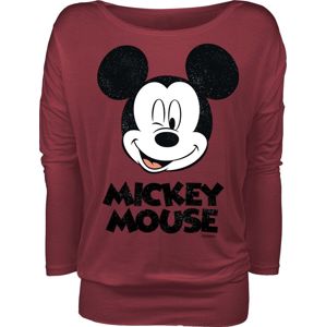 Mickey & Minnie Mouse Twinkle Dámské tričko s dlouhými rukávy červená