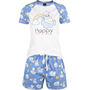 Medvídek Pu Happy Like A Rainbow pyžama modrá/bílá