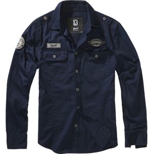 Brandit Luis Shirt Longsleeve Košile námořnická modrá