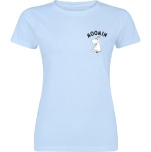 Moomins Moominmama - Logo Pocket Print Dámské tričko světle modrá
