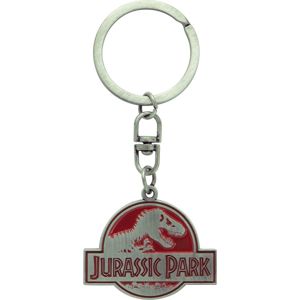 Jurassic Park Jurassic Park Logo Klíčenka stríbrite cervená