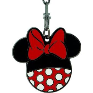Mickey & Minnie Mouse Minnie Design Klíčenka cerná/cervená/bílá